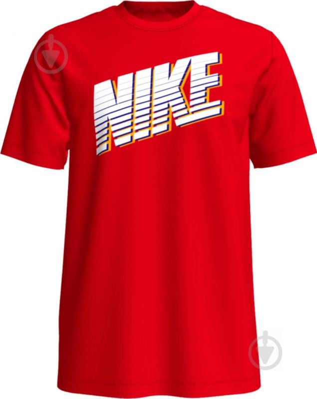 Футболка Nike M NSW TEE NIKE BLOCK CK2777-657 р.2XL червоний - фото 3