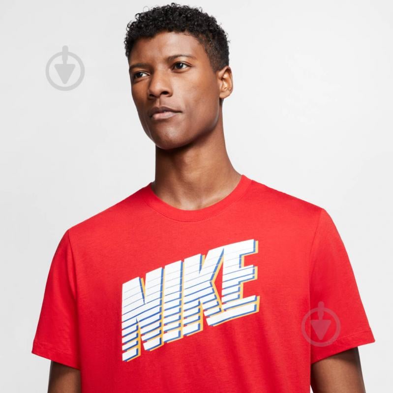 Футболка Nike M NSW TEE NIKE BLOCK CK2777-657 р.2XL червоний - фото 6