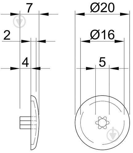 Заглушка на минификс 54904 ольха Smart - фото 2