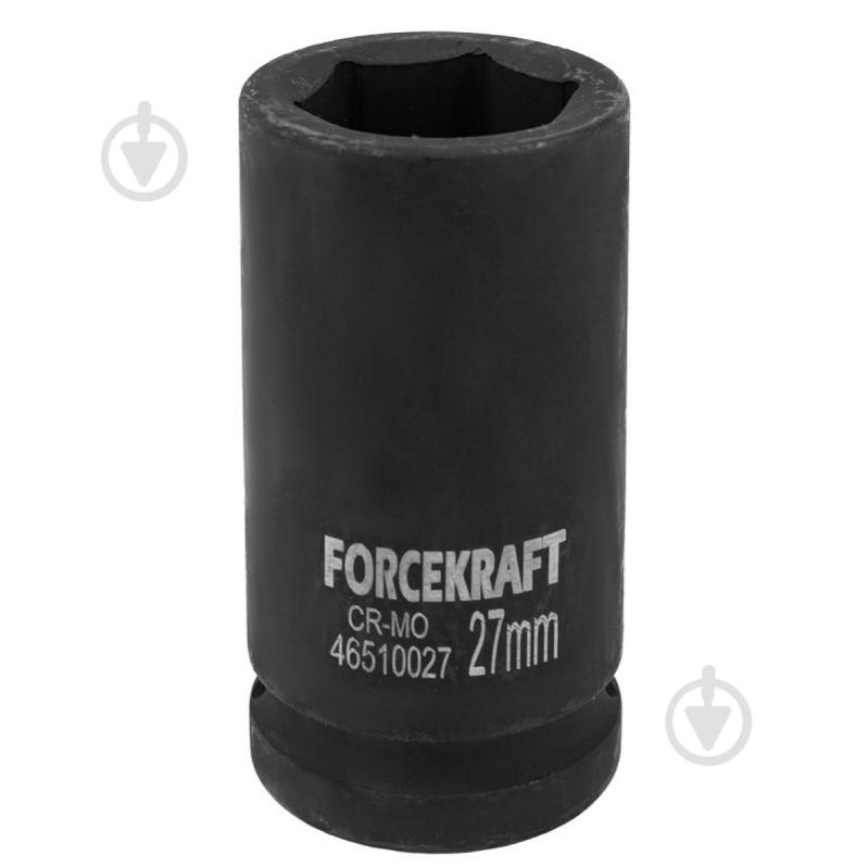 Головка ударна глибока 3/4'', 27 мм (6 г) Forcekraft 1 шт. FK-46510027 - фото 1