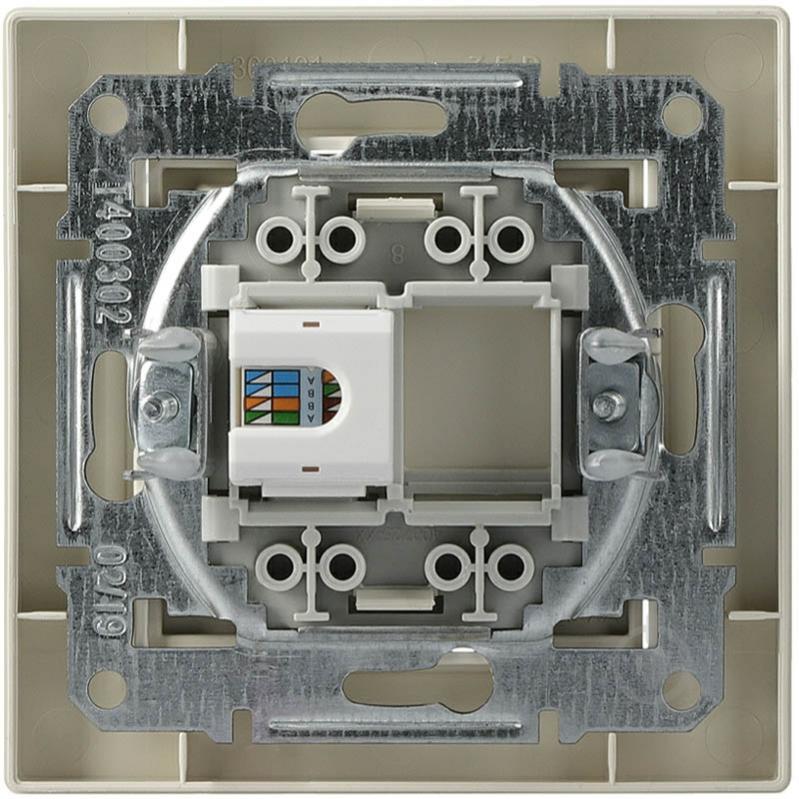 Розетка комп’ютерна Schneider Electric Asfora RJ45 кремовий - фото 4