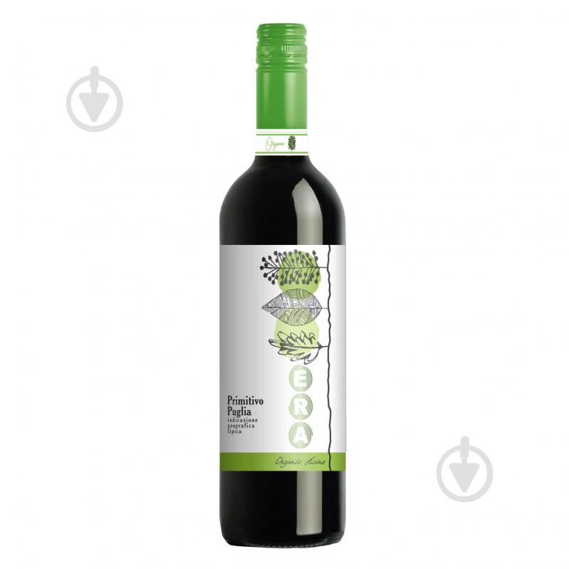 Вино Primitivo Puglia IGT Organic красное сухое 0,75 л - фото 1