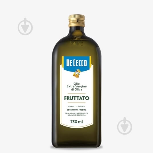 Олія оливкова De Cecco Extra Vergine Fruttato 12 шт/ящ 750 мл - фото 1 Олія оливкова De Cecco Extra Vergine Fruttato 12 шт/ящ 750 мл - фото 1