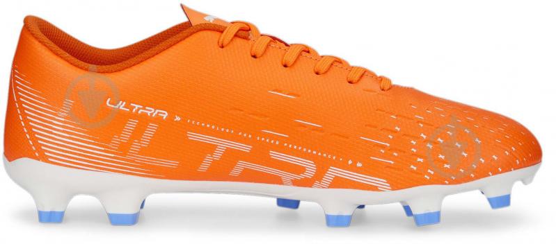 Бутси Puma ULTRA PLAY FG/AG ULTRA ORANGE-PUMA WHITE 10722401 р.41 помаранчевий - фото 2