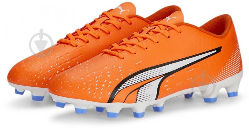 Бутси Puma ULTRA PLAY FG/AG ULTRA ORANGE-PUMA WHITE 10722401 р.41 помаранчевий - фото 3