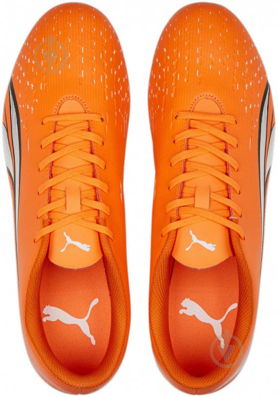 Бутси Puma ULTRA PLAY FG/AG ULTRA ORANGE-PUMA WHITE 10722401 р.41 помаранчевий - фото 4