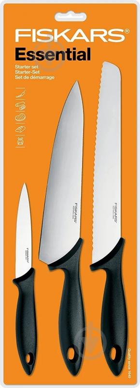 Набір ножів Fiskars Essential Starter 3 шт. 1023784 - фото 3