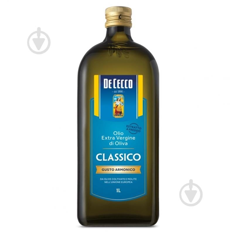Олія оливкова De Cecco Extra Vergine Delicato 12шт/ящ 1 л - фото 1 Олія оливкова De Cecco Extra Vergine Delicato 12шт/ящ 1 л - фото 1