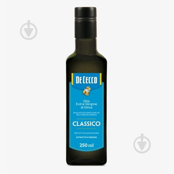 Олія оливкова De Cecco Extra Vergine Classico 12 шт/ящ 250 мл - фото 1 Олія оливкова De Cecco Extra Vergine Classico 12 шт/ящ 250 мл - фото 1
