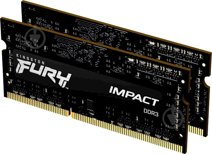Оперативна пам'ять Kingston DDR3L SDRAM 16 GB (2x8GB) 1866 MHz (KF318LS11IBK2/16) FURY Impact - фото 2 Оперативна пам'ять Kingston DDR3L SDRAM 16 GB (2x8GB) 1866 MHz (KF318LS11IBK2/16) FURY Impact - фото 2