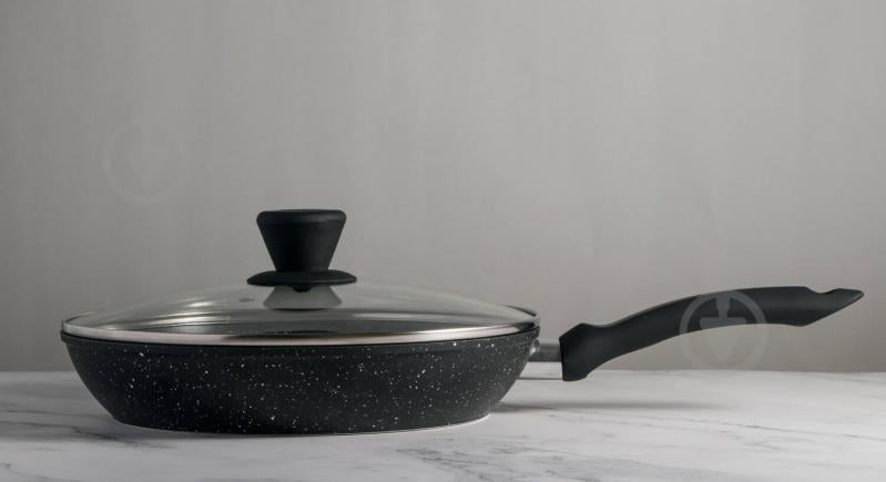 Сковорода с крышкой Gusto GT-2307-26 Galaxy 26x4.5 cм - фото 3