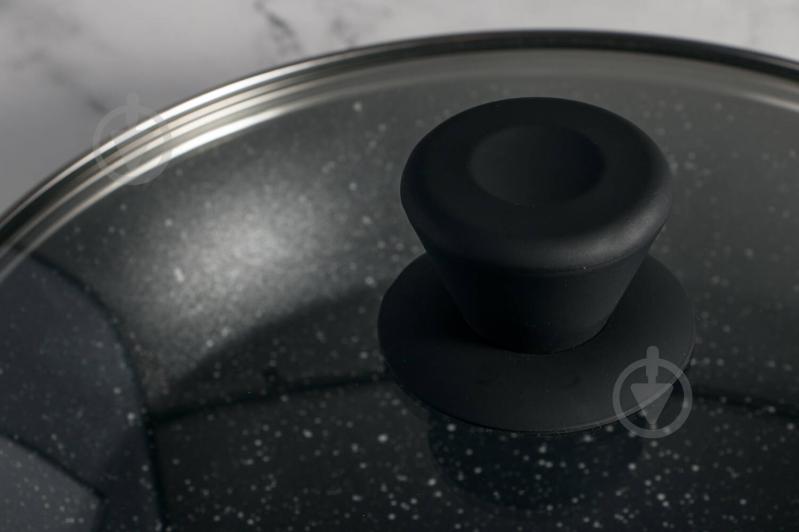 Сковорода з кришкою Gusto GT-2307-28 Galaxy 28x5 cм - фото 4
