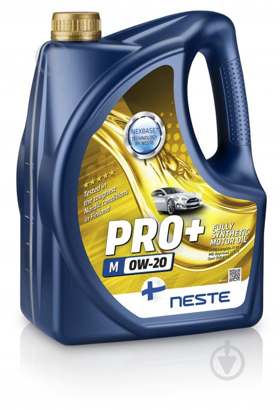 Моторне мастило Neste Oil Pro+ M 0W-20 4 л - фото 1