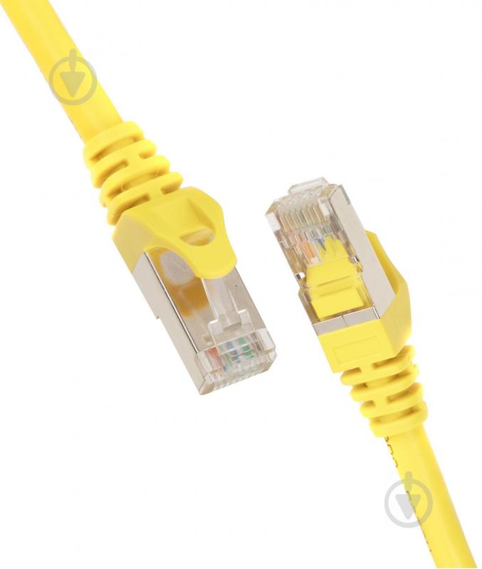 Патч-корд 2E Cat 5e UTP RJ45 26AWG 7/0.16 CCA 2E-PC5ECA-150YLW 1,5 м жовтий - фото 2