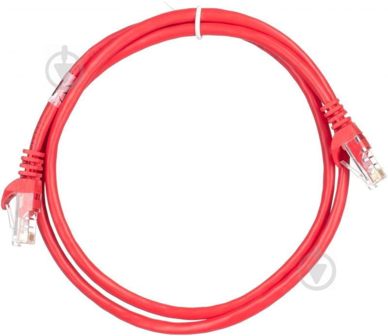 Патч-корд 2E Cat 5e UTP RJ45 26AWG 7/0.16 Cu 2E-PC5ECOP-100RD 1 м красный - фото 1