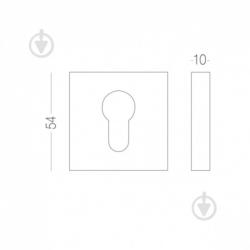 Накладка на замок MVM під циліндр Е12 - фото 6