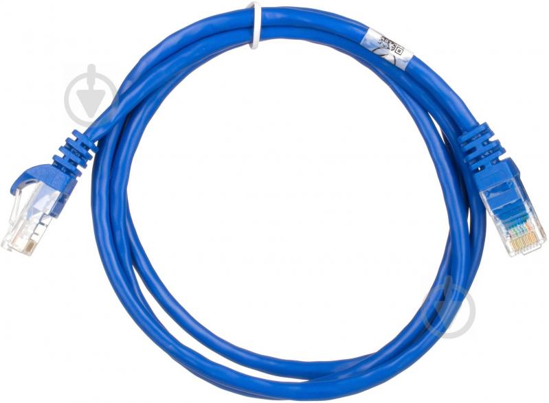 Патч-корд 2E Cat 5e UTP RJ45 26AWG 7/0.16 Cu 2E-PC5ECOP-120BL 1,2 м синій - фото 1