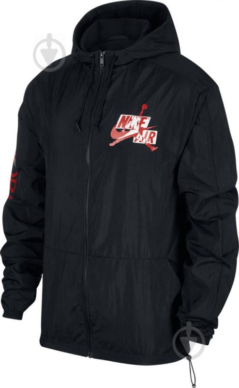 Куртка чоловіча Jordan M J JUMPMAN GFX WINDBREAKER CN3823-010 р.L чорна - фото 1