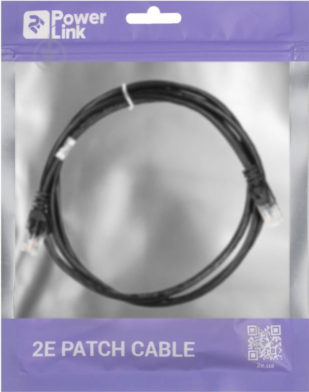 Патч-корд 2E Cat 5e UTP 26AWG 2E-PC5ECOP-150BK 1,5 м чорний - фото 3