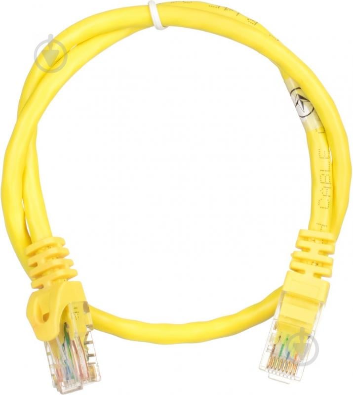 Патч-корд 2E Cat 6 UTP RJ45 26AWG 7/0.16 Cu 2E-PC6COP-050YLW 0,5 м желтый - фото 1