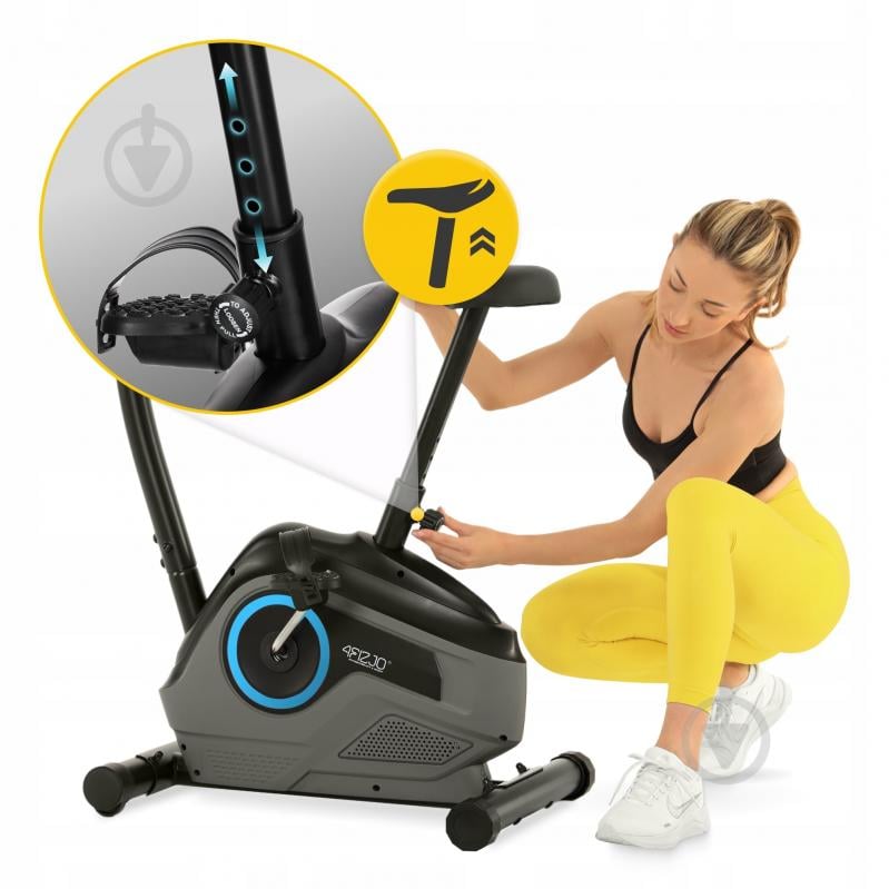 Велотренажер 4fizjo Active+ AW2425 Black/Blue (P-5905973401609) - фото 7