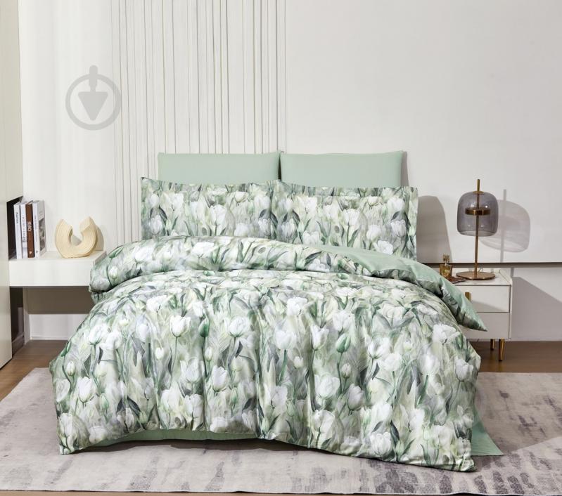 Комплект постельного белья L1888 -1,5 зеленый Word of Dream - фото 1 Комплект постельного белья L1888 -1,5 зеленый Word of Dream - фото 1