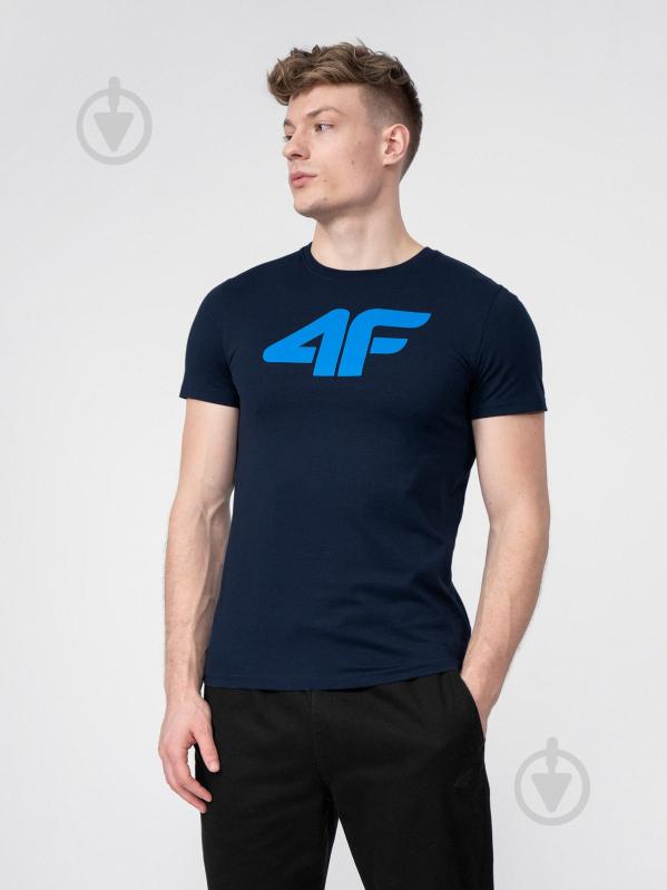Футболка 4F 4FSS22TTSHM137-30S р.M синій - фото 1
