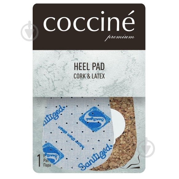 Підп'яточник HEEL PAD LATEX&CORK S (1) COCCINE р.35-36-37 синій - фото 1