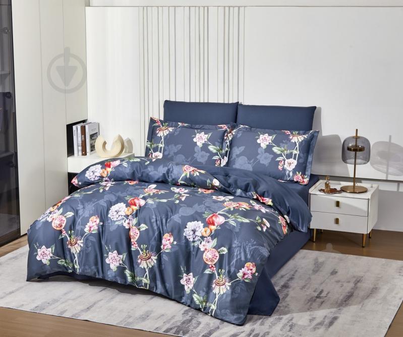 Комплект постільної білизни 16НВ411/Vintage Indigo євро синій/мульті Word of Dream - фото 1 Комплект постільної білизни 16НВ411/Vintage Indigo євро синій/мульті Word of Dream - фото 1