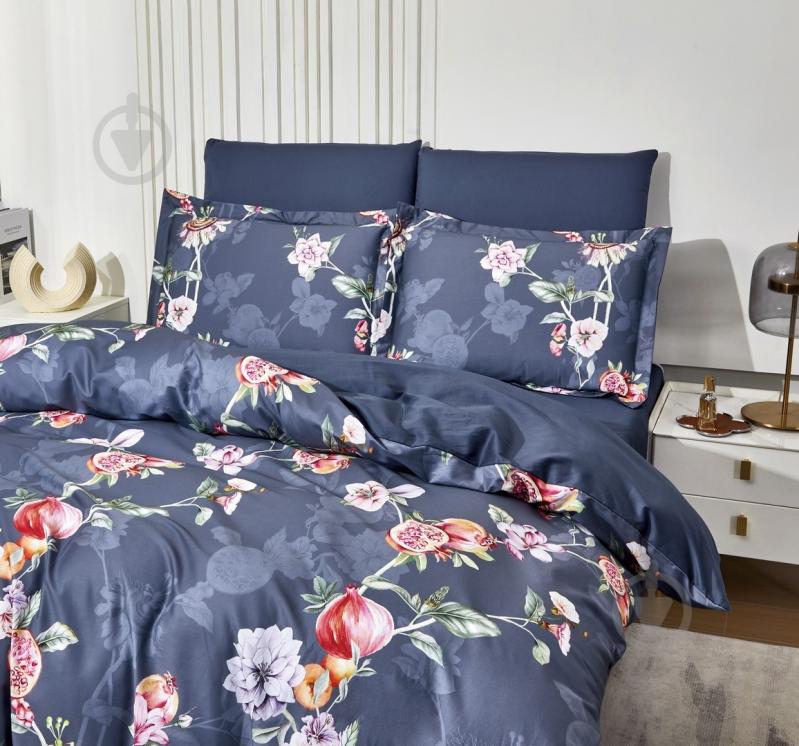 Комплект постільної білизни 16НВ411/Vintage Indigo євро синій/мульті Word of Dream - фото 3 Комплект постільної білизни 16НВ411/Vintage Indigo євро синій/мульті Word of Dream - фото 3