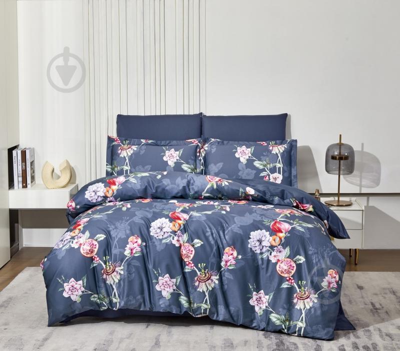 Комплект постільної білизни 16НВ411/Vintage Indigo євро синій/мульті Word of Dream - фото 2 Комплект постільної білизни 16НВ411/Vintage Indigo євро синій/мульті Word of Dream - фото 2