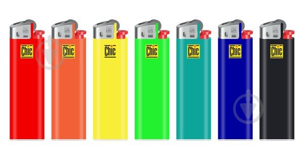 Зажигалка Lion карманная одноразовая Chic CH-8019 цвет в ассортименте