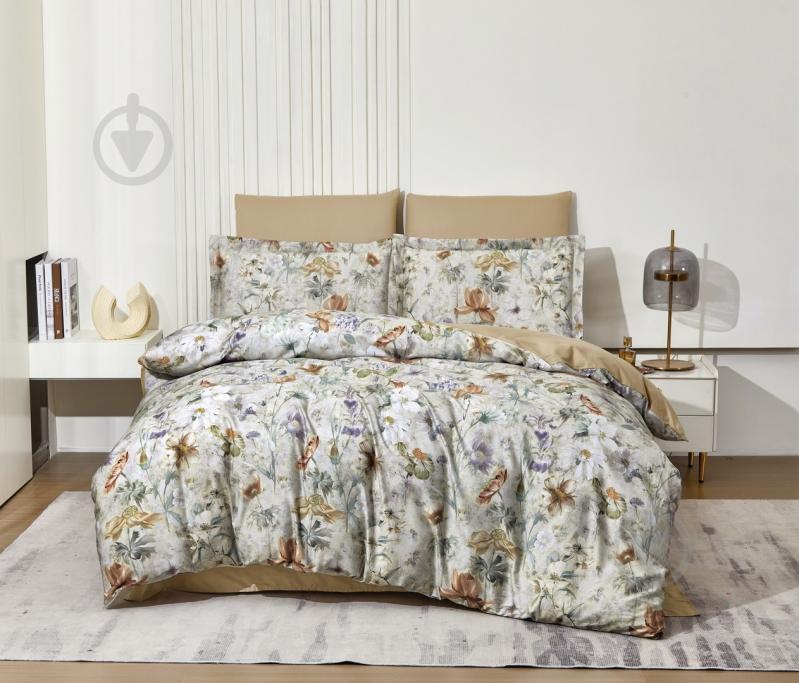 Комплект постільної білизни L1183 євро бежевий/мульті Word of Dream - фото 5 Комплект постільної білизни L1183 євро бежевий/мульті Word of Dream - фото 5