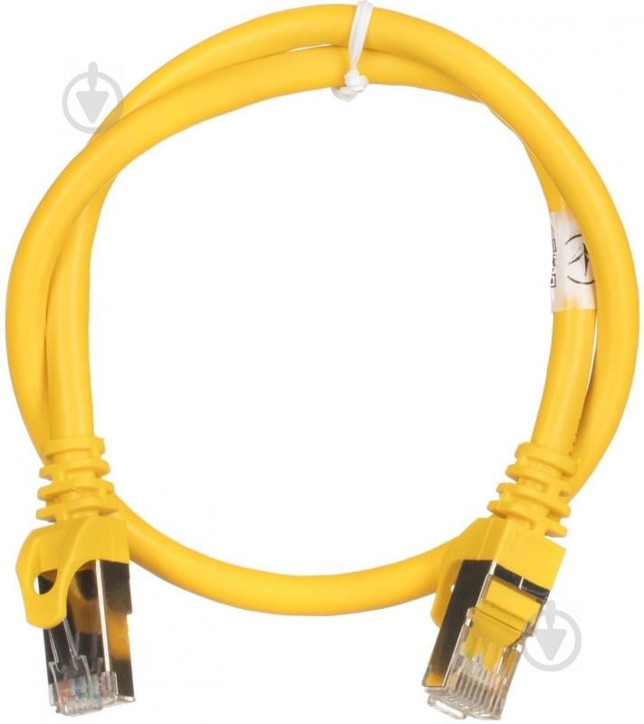 Патч-корд 2E Cat 6 S-FTP RJ45 4Х2 27AWG 7/0.14 Cu 2E-PC6SFTPCOP-050YLW 0,5 м желтый - фото 1