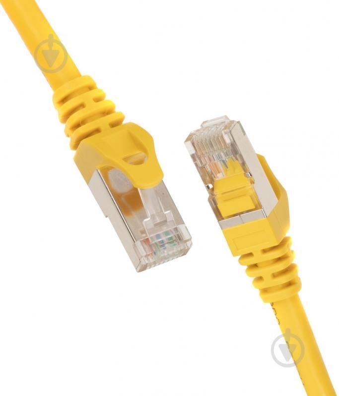 Патч-корд 2E Cat 6 S-FTP RJ45 4Х2 27AWG 7/0.14 Cu 2E-PC6SFTPCOP-050YLW 0,5 м желтый - фото 2