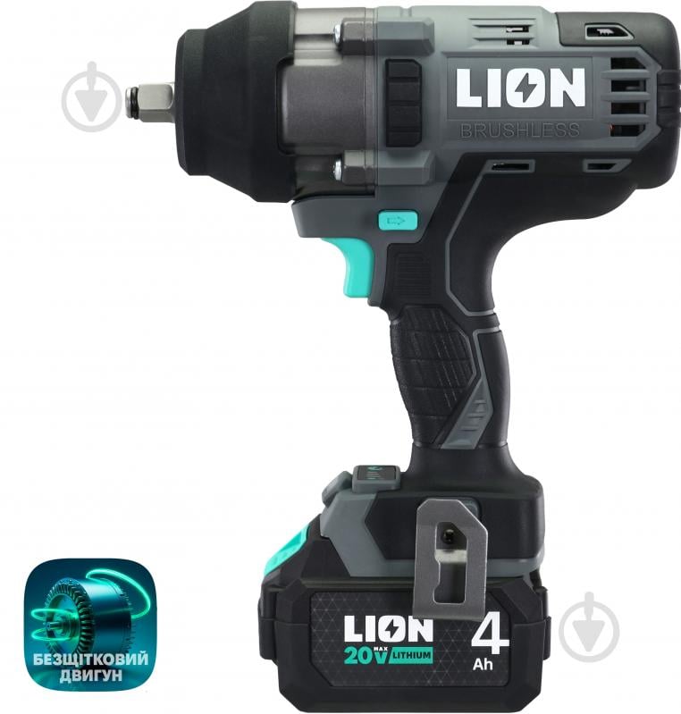 Гайковерт аккумуляторный LION BW3-20BL-1000NM 1000 Нм - фото 4