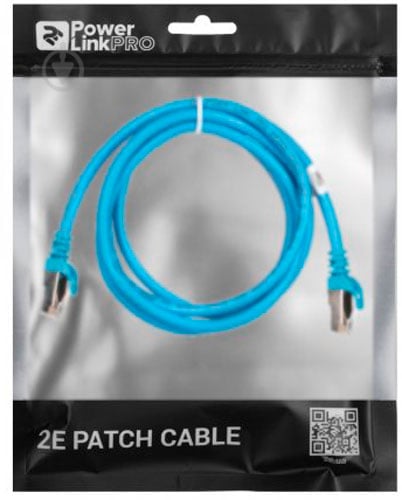 Патч-корд 2E Cat 6,S-FTP,RJ45, 4Х2 27AWG ,7/0.14 Cu, PVC 1,5 м синий - фото 3