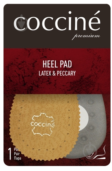 Підп'яточник HEEL PAD PECCARY&LATEX XL (4) COCCINE р.44-45-46 бежевий - фото 1