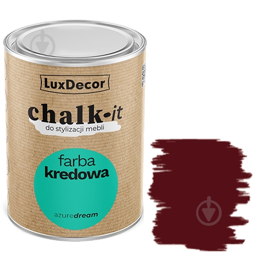 Краска LuxDecor Chalk-it rubyforce мат 0,125 л - фото 1