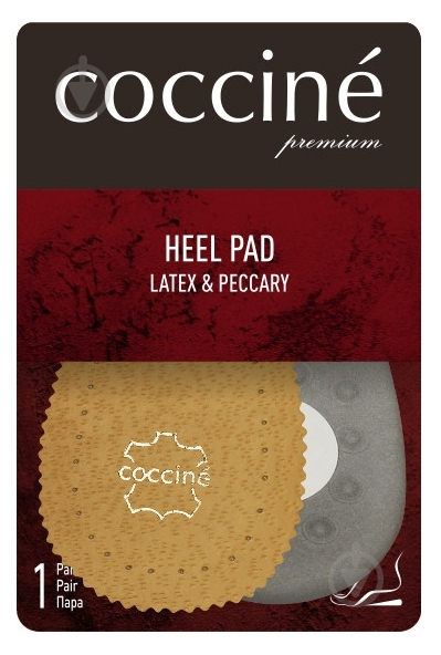 Подпяточник HEEL PAD PECCARY&LATEX S (1) COCCINE р.35-36-37 бежевый - фото 1