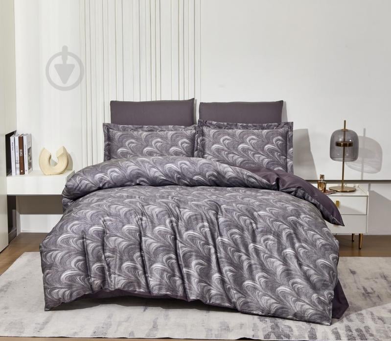 Комплект постільної білизни L1894 євро коричневий/мульті Word of Dream - фото 3 Комплект постільної білизни L1894 євро коричневий/мульті Word of Dream - фото 3