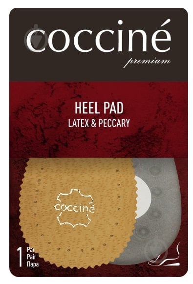 Подпяточник HEEL PAD PECCARY&LATEX M (2) COCCINE р.38-39-40 бежевый - фото 1