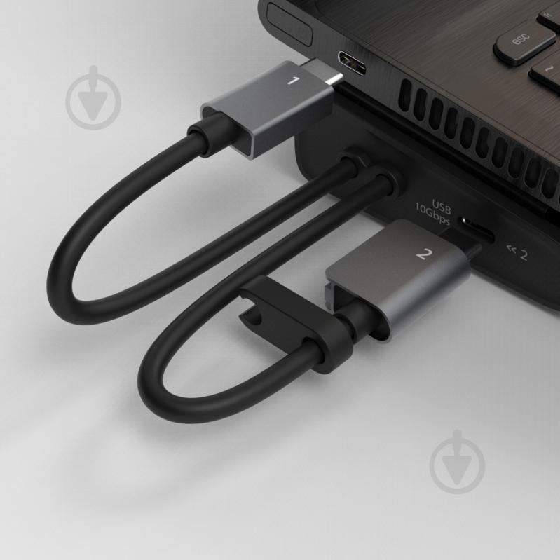 Док-станция J5Create USB-C 10Gbps, 12-в-1 dark grey (JCD552-N) - фото 6