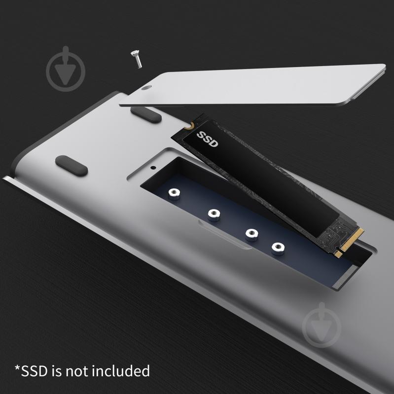 Док-станция J5Create USB-C 10Gbps, 12-в-1 dark grey (JCD552-N) - фото 8