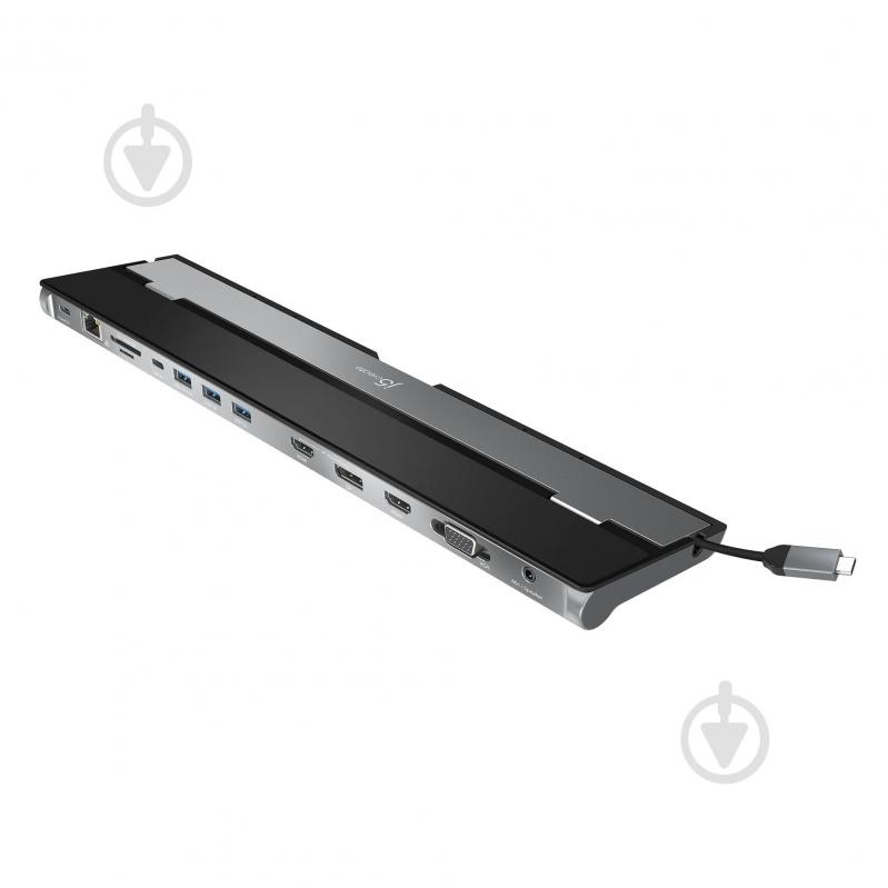 Док-станция J5Create USB-C 10-в-1 dark grey (JCD543P-EN) - фото 2