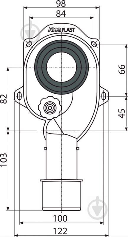 Сифон для писсуара Alca Plast A45C - фото 2