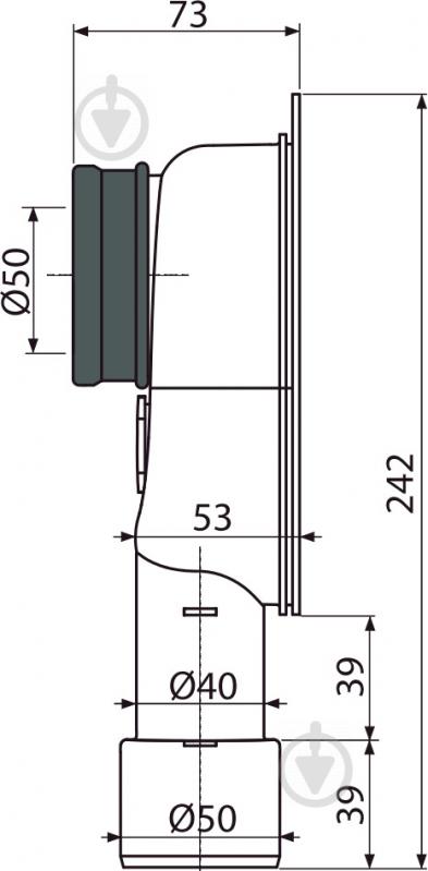 Сифон для писсуара Alca Plast A45C - фото 3