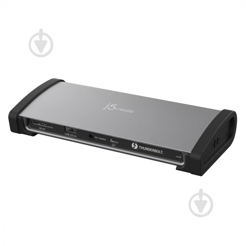 Док-станція J5Create USB-C 11-в-1 dark grey (JTD562-EN) - фото 1