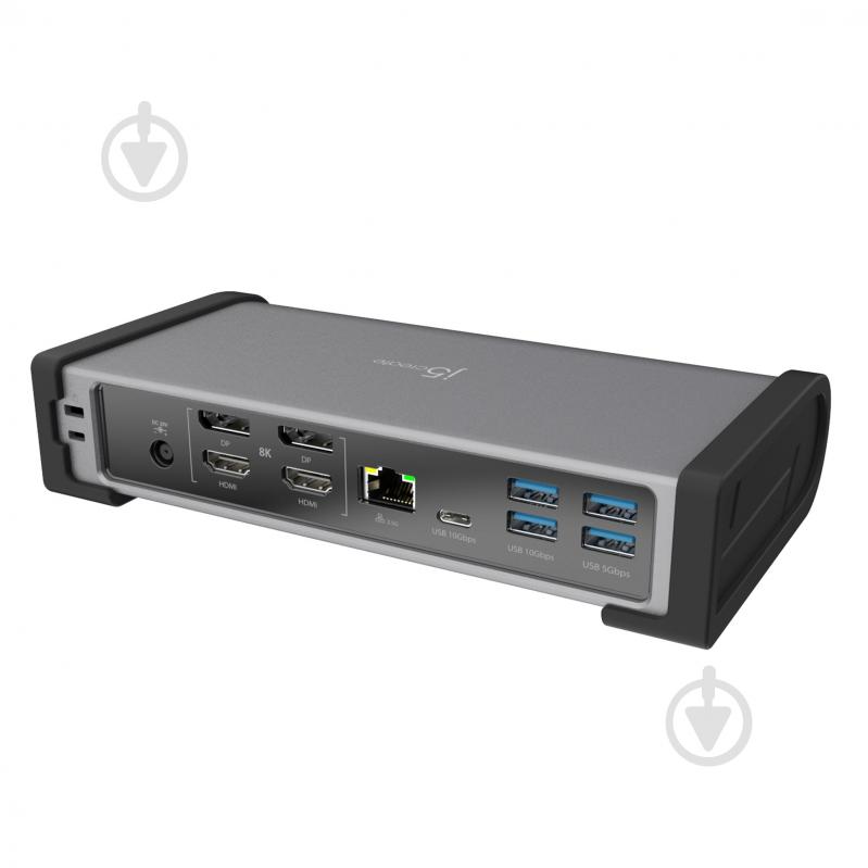 Док-станція J5Create USB-C 15-в-1 dark grey (JTD568-EN) - фото 2
