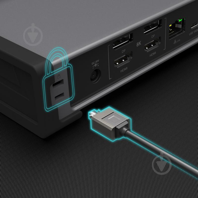Док-станція J5Create USB-C 15-в-1 dark grey (JTD568-EN) - фото 7